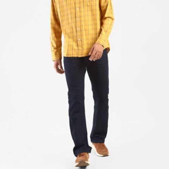 Levi Strauss & Co. Men's Straight Dark Washed Jeans W42/L32 - Picture 1 of 14